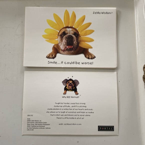 2001 Zelda Wisdom Blank Note Card Set with Envelopes - Picture 4 of 9